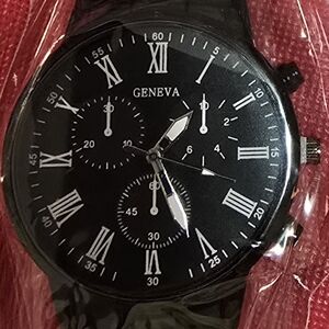 Black Roman Numeral Watch
